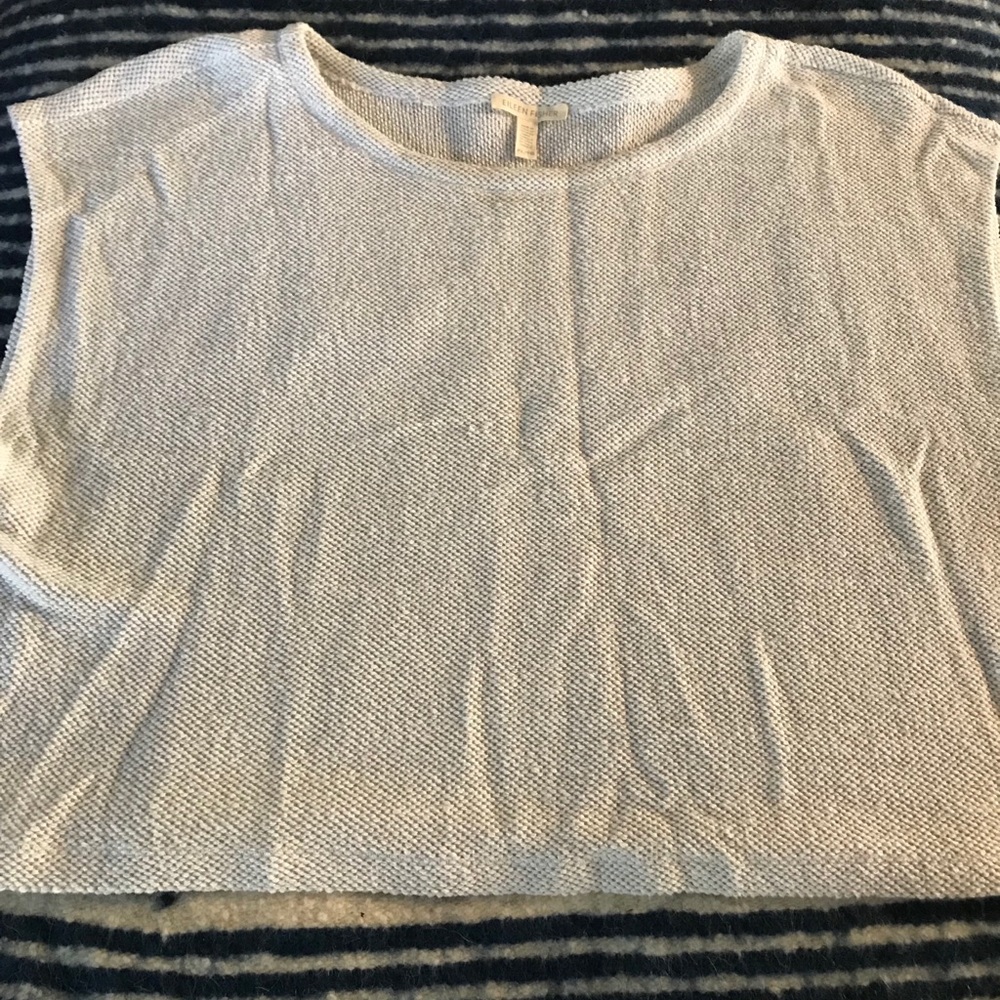 Eileen Fisher sleeveless sweater box top large